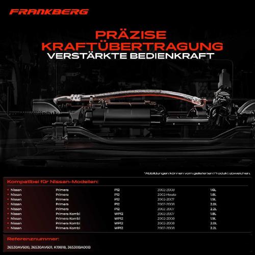 1x Seilzug Feststellbremse Hinterachse rechts für Nissan Primera Hatchback Kombi P12 Bild 1x Seilzug Feststellbremse Hinterachse rechts für Nissan Primera Hatchback Kombi P12