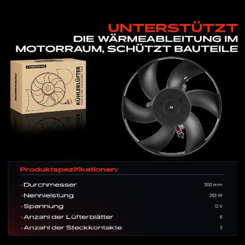 Frankberg 1x Motorkühller Einfachlüfter mit Kühlerlüfterrahmen VW Caddy Polo Classic Seat Ibiza II Cordoba Bild Frankberg 1x Motorkühller Einfachlüfter mit Kühlerlüfterrahmen VW Caddy Polo Classic Seat Ibiza II Cordoba