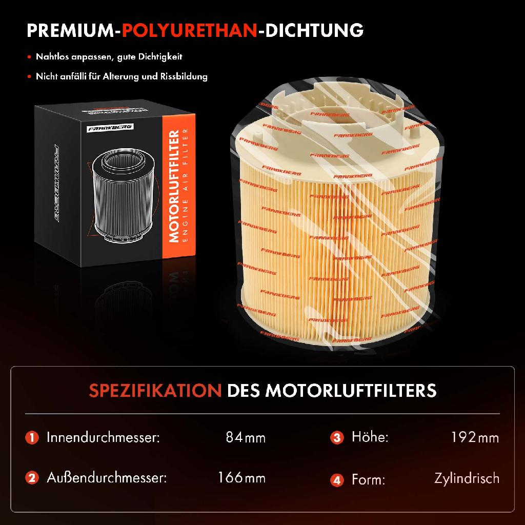 2x Luftfilter Filtereinsatz für Audi A6 4F C6 A6 Allroad Avant 2.7 3.0