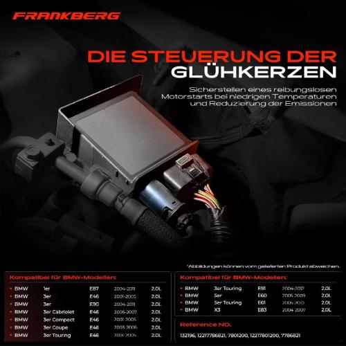 1x Steuergerät Glühzeit für BMW 1er E87 3er E46 E91 5er E60 E61 E83 2.0L 2001-2012 Bild 1x Steuergerät Glühzeit für BMW 1er E87 3er E46 E91 5er E60 E61 E83 2.0L 2001-2012
