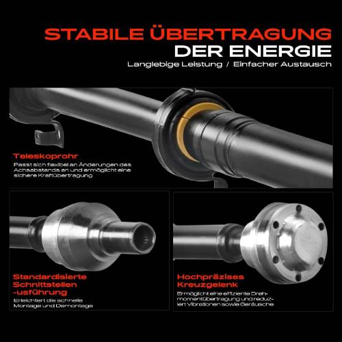 1x Kardanwelle Gelenkwelle Hinterachse für Jeep Cherokee KL 2.0L 2.2L 2.4L 3.2L Bj ab 2014 Bild 1x Kardanwelle Gelenkwelle Hinterachse für Jeep Cherokee KL 2.0L 2.2L 2.4L 3.2L Bj ab 2014