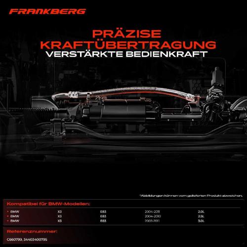 1x Seilzug Feststellbremse Hinterachse links für BMW X3 E83 2.0L 2.5L 3.0L 2004-2011 Bild 1x Seilzug Feststellbremse Hinterachse links für BMW X3 E83 2.0L 2.5L 3.0L 2004-2011
