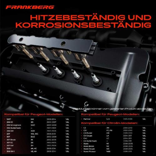 Frankberg 1x Zündmodul Zündspule für Citroën Berlingo Kasten/MPV Multispace Berlingo/Berlingo First MPV C2 C3 Bild Frankberg 1x Zündmodul Zündspule für Citroën Berlingo Kasten/MPV Multispace Berlingo/Berlingo First MPV C2 C3