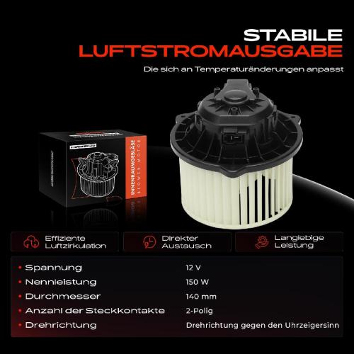 Frankberg 1x Gebläsemotor Innenraumgebläse für Hyundai i20 GB IB Bayon BC3 Bild Frankberg 1x Gebläsemotor Innenraumgebläse für Hyundai i20 GB IB Bayon BC3