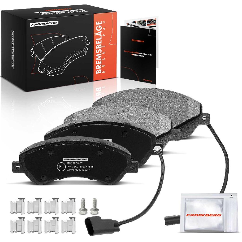 Frankberg 4x Bremsbeläge Vorderachse für Ford Transit Bus Kasten Pritsche/Fahrgestell Tourneo 2006-2014
