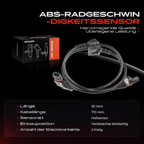 1x ABS Sensor Vorderachse beidseitig für Chrysler 300 C Touring Jeep Commander 2.7L 3.0L 2004-2009 Bild 1x ABS Sensor Vorderachse beidseitig für Chrysler 300 C Touring Jeep Commander 2.7L 3.0L 2004-2009