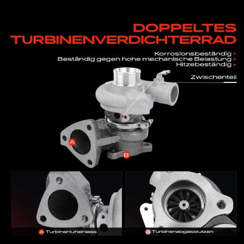 1x Abgasturbolader für Mitsubishi L200 K0T K1T K2T K3T Pajero I L04G L14G Pajero I Canvas Top L04G Bild 1x Abgasturbolader für Mitsubishi L200 K0T K1T K2T K3T Pajero I L04G L14G Pajero I Canvas Top L04G