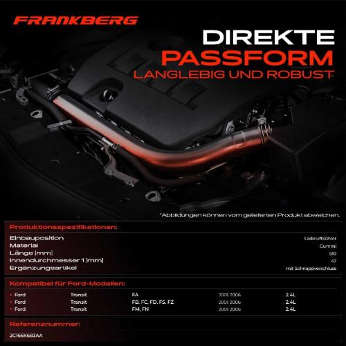 Frankberg 1x Kühlerschlauch Turboschlauch für Ford Transit Bus FB FC FD FS FZ Transit Kasten Pritsche/Fahrgestell FM FN Bild Frankberg 1x Kühlerschlauch Turboschlauch für Ford Transit Bus FB FC FD FS FZ Transit Kasten Pritsche/Fahrgestell FM FN