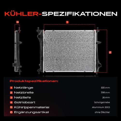 1x Kühler Wasserkühler Motorkühler für Fiat Multipla Van 186 1.9 JTD 1999-2010 Bild 1x Kühler Wasserkühler Motorkühler für Fiat Multipla Van 186 1.9 JTD 1999-2010