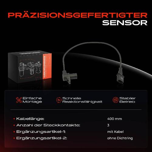1x Kurbelwellensensor Impulsgeber für Porsche 911 Cabriolet Targa 997 Boxster Spyder Cayman 987 Bild 1x Kurbelwellensensor Impulsgeber für Porsche 911 Cabriolet Targa 997 Boxster Spyder Cayman 987