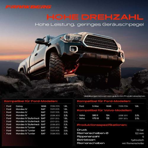 1x Servopumpe hydraulisch für Ford Galaxy WA6 Mondeo 4 BA7 Volvo S-Max WA6 S80 2 AS V70 3 BW Bild 1x Servopumpe hydraulisch für Ford Galaxy WA6 Mondeo 4 BA7 Volvo S-Max WA6 S80 2 AS V70 3 BW