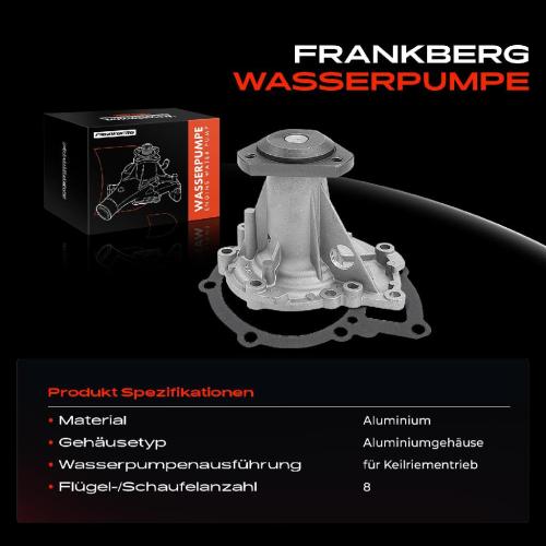 1x Wasserpumpe Kühlwasserpumpe für Renault Laguna I 556 B56 K56 2.2L 1993-2001 Bild 1x Wasserpumpe Kühlwasserpumpe für Renault Laguna I 556 B56 K56 2.2L 1993-2001