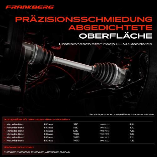 1x Antriebswelle Gelenksatz Vorderachse für Mercedes-Benz E-Klasse W210 S210 E 280 4matic Bild 1x Antriebswelle Gelenksatz Vorderachse für Mercedes-Benz E-Klasse W210 S210 E 280 4matic