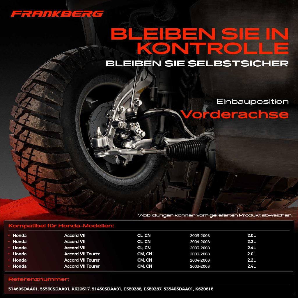 1x Querlenker Satz Vorderachse für Honda Accord VII CL CN Accord VII Tourer CM CN 2.0L 2.2L 2.4L 2003-2008
