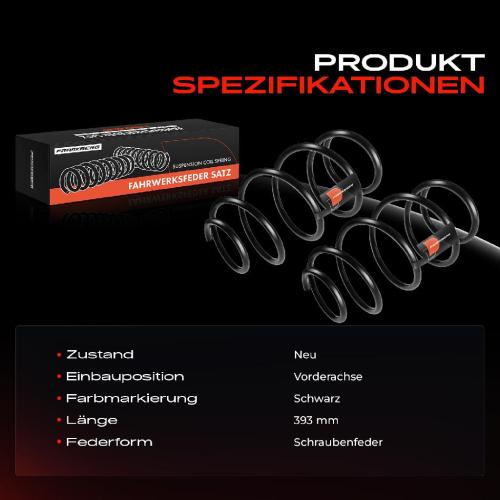 2x Fahrwerksfeder Vorderachse für BMW 7er E38 2.5L 2.8L 2.9L 3.0L 1994-2001 Bild 2x Fahrwerksfeder Vorderachse für BMW 7er E38 2.5L 2.8L 2.9L 3.0L 1994-2001