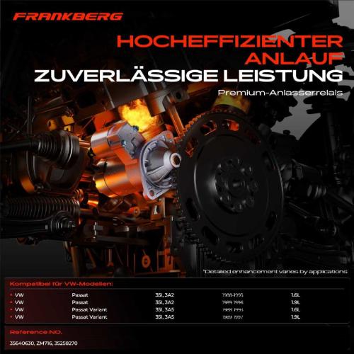 1x Magnetschalter Starter für VW Passat 35I 3A2 Passat Variant 35I 3A5 1.6L 1.9L Bild 1x Magnetschalter Starter für VW Passat 35I 3A2 Passat Variant 35I 3A5 1.6L 1.9L