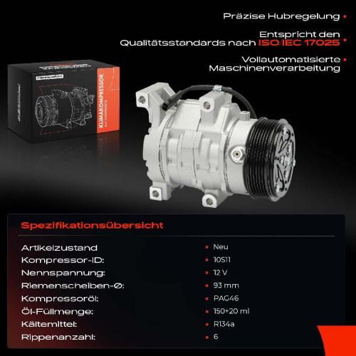 1x Klimakompressor für Fiat Doblo Opel Corsa Peugeot Suzuki Swift Bild 1x Klimakompressor für Fiat Doblo Opel Corsa Peugeot Suzuki Swift