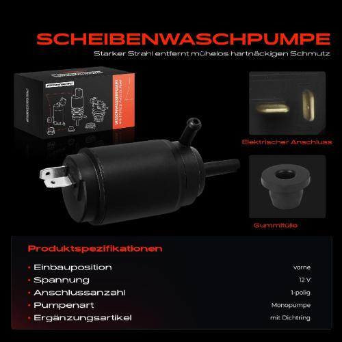 1x Waschwasserpumpe Scheibenreinigung Vorne für Fiat Doblo Citroën Alfa Romeo Audi Bild 1x Waschwasserpumpe Scheibenreinigung Vorne für Fiat Doblo Citroën Alfa Romeo Audi