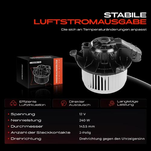 Frankberg 1x Gebläsemotor Innenraumgebläse für Volvo XC40 536 1.5L 2.0L Bj ab 2017 Bild Frankberg 1x Gebläsemotor Innenraumgebläse für Volvo XC40 536 1.5L 2.0L Bj ab 2017