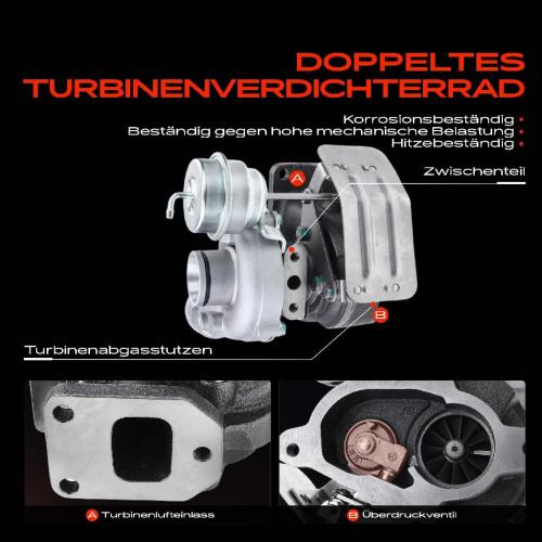 Frankberg 1x Abgasturbolader für VW LT 28-35 II Bus 2DB 2DE 2DK LT 28-46 II Kasten Pritsche/Fahrgestell 2DA 2DD 2DH 2DC Bild Frankberg 1x Abgasturbolader für VW LT 28-35 II Bus 2DB 2DE 2DK LT 28-46 II Kasten Pritsche/Fahrgestell 2DA 2DD 2DH 2DC