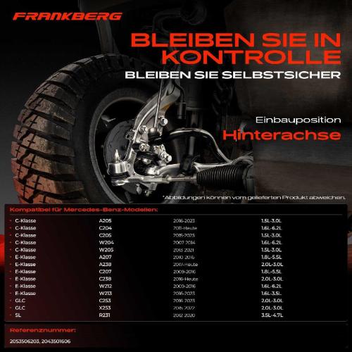 1x Querlenker Hinterachse für Mercedes-Benz W204 W205 A205 C204 C205 S204 S205 C218 C257 X218 W212 Bild 1x Querlenker Hinterachse für Mercedes-Benz W204 W205 A205 C204 C205 S204 S205 C218 C257 X218 W212