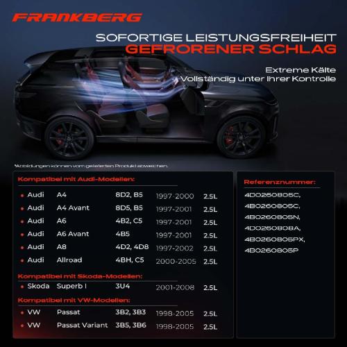 Frankberg 1x Klimakompressor für VW Passat 3B Audi A4 8D A6 A8 Skoda Superb 2.5L 1997-2005 Bild Frankberg 1x Klimakompressor für VW Passat 3B Audi A4 8D A6 A8 Skoda Superb 2.5L 1997-2005
