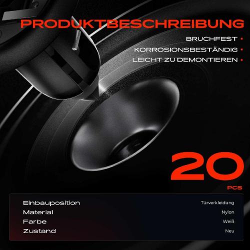 20x Befestigungsclips Türverkleidung für Mitsubishi Eclipse Galant Lancer Mirage Bild 20x Befestigungsclips Türverkleidung für Mitsubishi Eclipse Galant Lancer Mirage