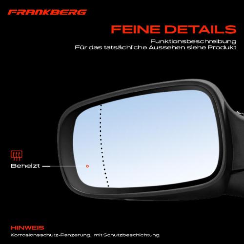 Frankberg 1x Außenspiegel Links für Renault Grand Scénic II JM0/1 2003-2009 Bild Frankberg 1x Außenspiegel Links für Renault Grand Scénic II JM0/1 2003-2009