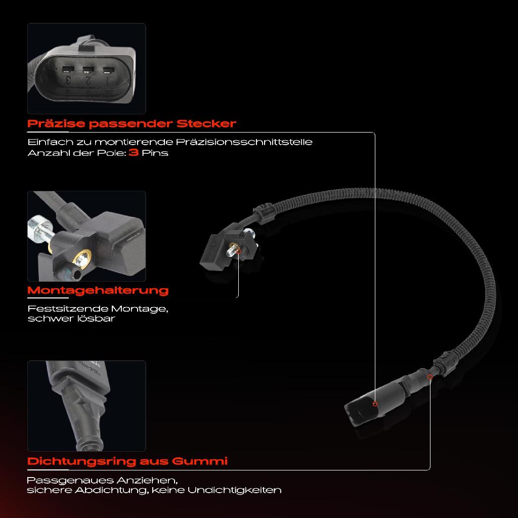 1x Kurbelwellensensor Impulsgeber für VW Golf 4 Polo Bora Audi A2 Seat Ibiza 3 Skoda Fabia I