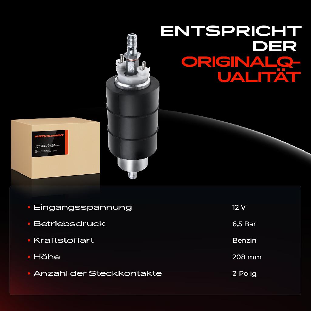 1x Kraftstoffpumpe für VW Golf I II Cabriolet 155 19E 1G1 Passat 32 32B 35I 3A2 3B2 3B3 3C2