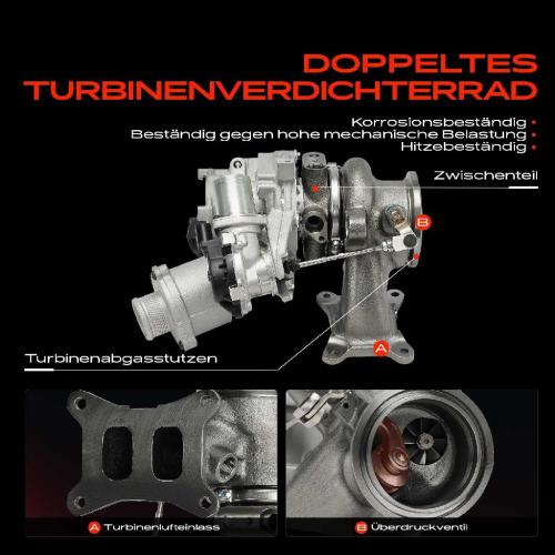 1x Abgasturbolader für Audi A3 Cabriolet 8V7 8VE A3 Limousine 8VM 8VS 1.8L 2013-2020 Bild 1x Abgasturbolader für Audi A3 Cabriolet 8V7 8VE A3 Limousine 8VM 8VS 1.8L 2013-2020