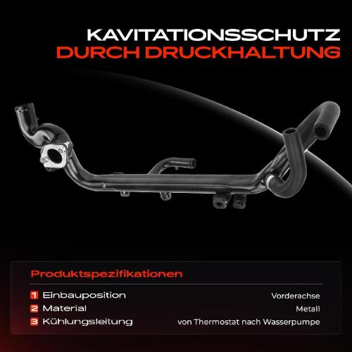 1x Kühlmittelrohrleitung für Opel Astra H L48 Vectra C Signum Zafira B Bild 1x Kühlmittelrohrleitung für Opel Astra H L48 Vectra C Signum Zafira B