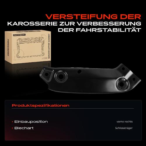 1x Schlossträger Vorne Rechts für VW Jetta IV 162 163 AV2 AV3 1.4L 1.8L 2.0L Bild 1x Schlossträger Vorne Rechts für VW Jetta IV 162 163 AV2 AV3 1.4L 1.8L 2.0L