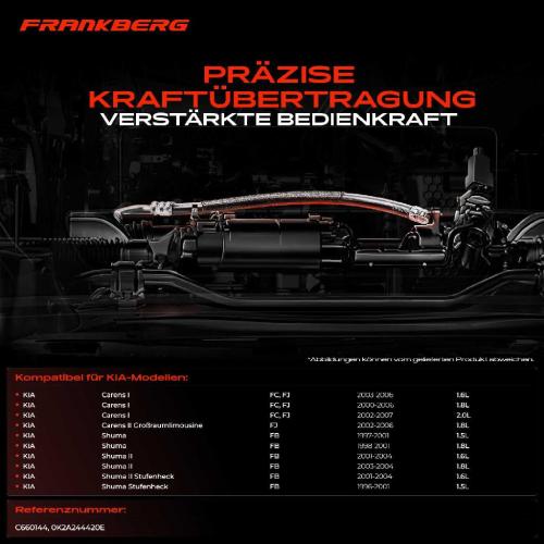 1x Seilzug Feststellbremse Hinterachse links für KIA Carens I Shuma 1.6L 1.8L Bild 1x Seilzug Feststellbremse Hinterachse links für KIA Carens I Shuma 1.6L 1.8L