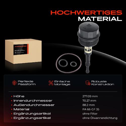 1x Ölfiltergehäuse Deckel für Mercedes-Benz W176 W204 W212 906 W639 W447 Bild 1x Ölfiltergehäuse Deckel für Mercedes-Benz W176 W204 W212 906 W639 W447