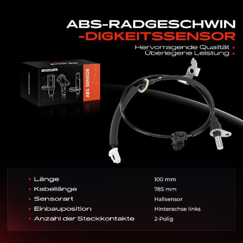 Frankberg 1x ABS Sensor Hinterachse links für Mazda MX-5 III NC 1.8L 2.0L 2005-2014 Bild Frankberg 1x ABS Sensor Hinterachse links für Mazda MX-5 III NC 1.8L 2.0L 2005-2014