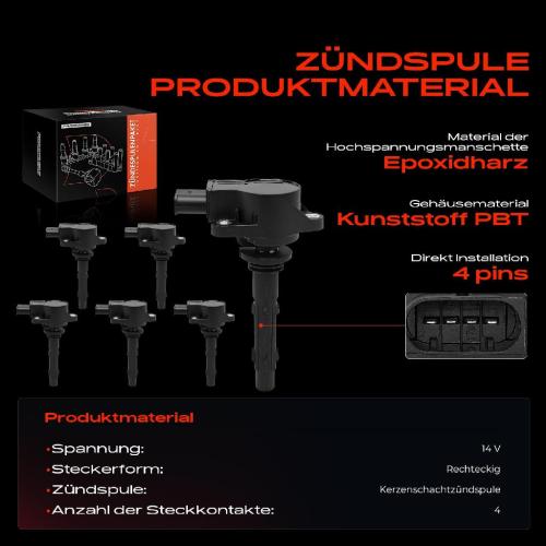 Frankberg 6x Zündmodul Zündspule für Mercedes-Benz W203 W204 S203 S204 CL203 C209 A209 C219 W211 W212 A207 Bild Frankberg 6x Zündmodul Zündspule für Mercedes-Benz W203 W204 S203 S204 CL203 C209 A209 C219 W211 W212 A207