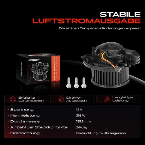 Frankberg 1x Gebläsemotor Innenraumgebläse für BMW 1er F20 F21 2er F22 F23 3er F34 4er F32 F33 F36 Bild Frankberg 1x Gebläsemotor Innenraumgebläse für BMW 1er F20 F21 2er F22 F23 3er F34 4er F32 F33 F36