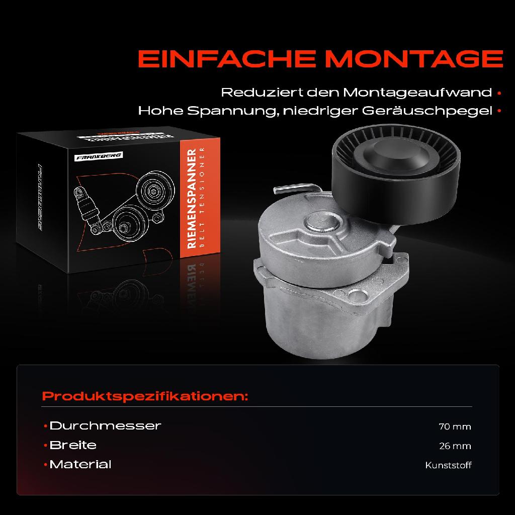 1x Spannrolle Riemenspanner für BMW E36 Z3 1993-2000 E46 1998-2006