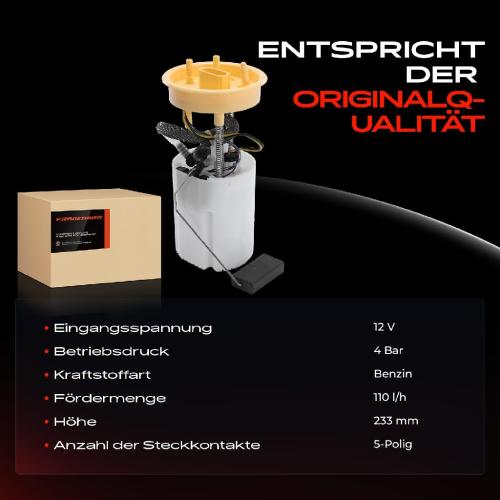 1x Kraftstoffpumpe für Audi A1 Sportback Seat Ibiza IV Sportcoupe ST Skoda Fabia II Combi Bild 1x Kraftstoffpumpe für Audi A1 Sportback Seat Ibiza IV Sportcoupe ST Skoda Fabia II Combi