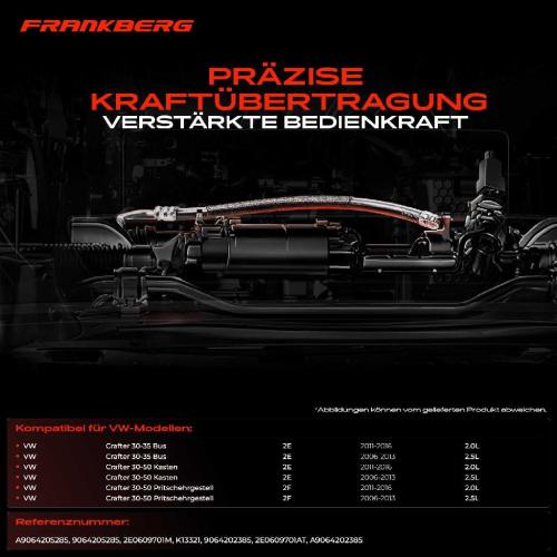 1x Seilzug Feststellbremse Vorderachse beidseitig für VW Crafter 30-35 2E 2F Bus 2.0L 2.5L Bild 1x Seilzug Feststellbremse Vorderachse beidseitig für VW Crafter 30-35 2E 2F Bus 2.0L 2.5L