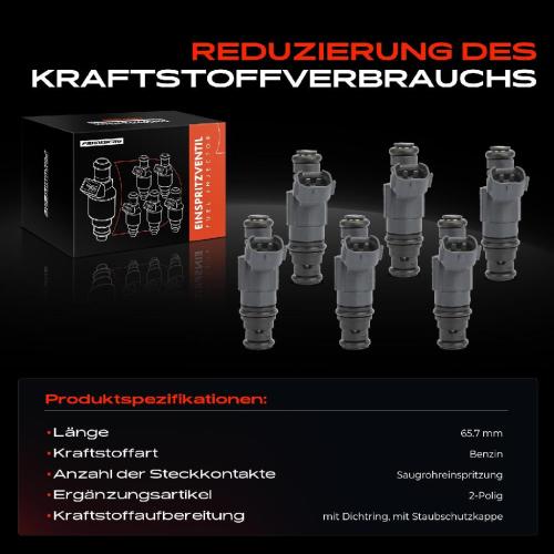 6x Einspritzventil Einspritzdüse für VW Sharan Seat Alhambra 2.8L Bild 6x Einspritzventil Einspritzdüse für VW Sharan Seat Alhambra 2.8L