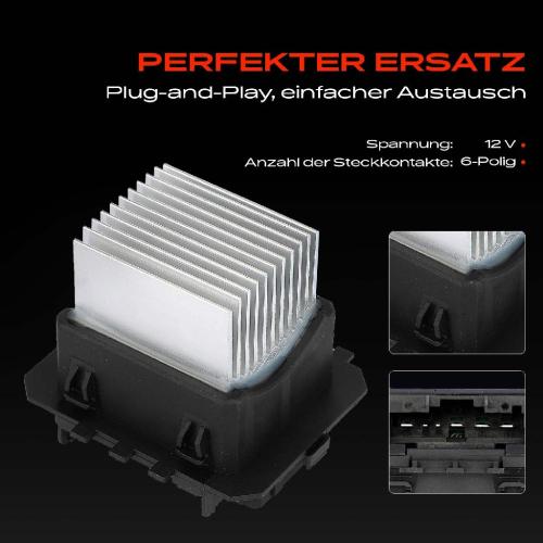 1x Widerstand Vorwiderstand Gebläsemotor für Citroën C1 II C3 Peugeot 108 308 RCZ Bild 1x Widerstand Vorwiderstand Gebläsemotor für Citroën C1 II C3 Peugeot 108 308 RCZ