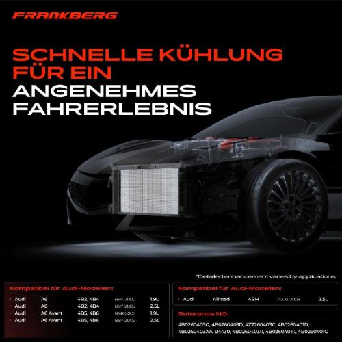 Frankberg 1x Kondensator Klimaanlage für Audi A6 Avant Allroad 4B 1.9L 2.5L Bild Frankberg 1x Kondensator Klimaanlage für Audi A6 Avant Allroad 4B 1.9L 2.5L