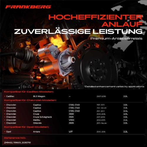 1x Magnetschalter Starter für Chevrolet Captiva Cruze Orlando Opel Antara 2.0L-2.4L Bild 1x Magnetschalter Starter für Chevrolet Captiva Cruze Orlando Opel Antara 2.0L-2.4L