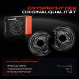 2x Ankerblech Bremsscheibe Hinterachse Beidseitig für Toyota Corolla Corolla Kombi Stufenheck E12