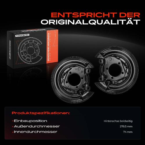 2x Ankerblech Bremsscheibe Hinterachse Beidseitig für Toyota Corolla Corolla Kombi Stufenheck E12 Bild 2x Ankerblech Bremsscheibe Hinterachse Beidseitig für Toyota Corolla Corolla Kombi Stufenheck E12