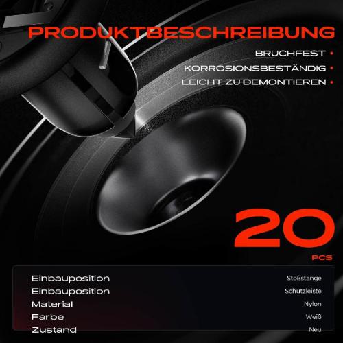 Frankberg 20x Befestigungsclips Stoßstange Schutzleiste für VW Golf III 1H1 4 1E7 Vento 1H2 Bild Frankberg 20x Befestigungsclips Stoßstange Schutzleiste für VW Golf III 1H1 4 1E7 Vento 1H2