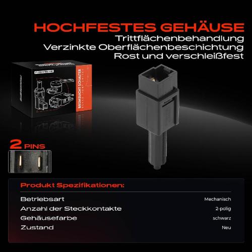 1x Bremslichtschalter für Nissan NP300 Pathfinder Primera Qashqai X-Trail Koleos I Bild 1x Bremslichtschalter für Nissan NP300 Pathfinder Primera Qashqai X-Trail Koleos I