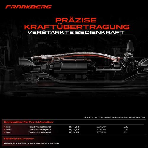 1x Seilzug Feststellbremse Hinterachse rechts für Ford Transit Pritsche/Fahrgestell Bild 1x Seilzug Feststellbremse Hinterachse rechts für Ford Transit Pritsche/Fahrgestell